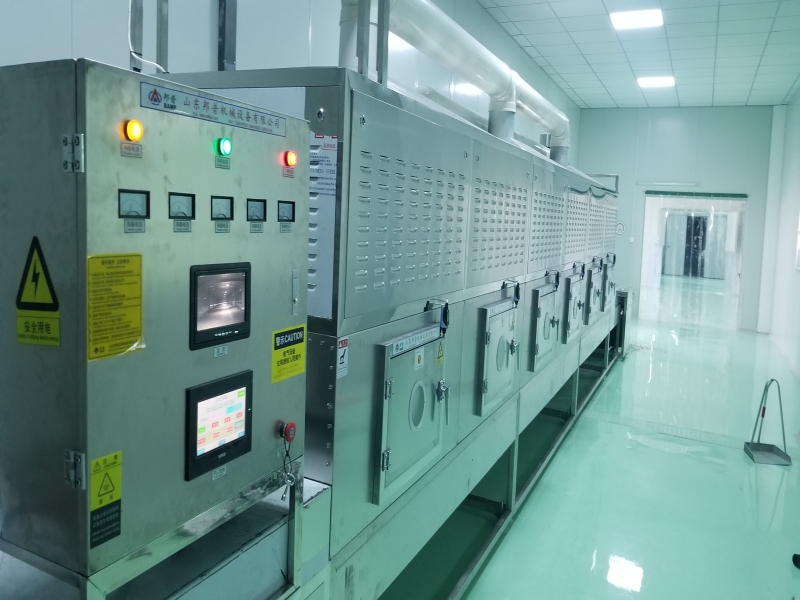 微波干燥殺菌設備時間短速度快的特點